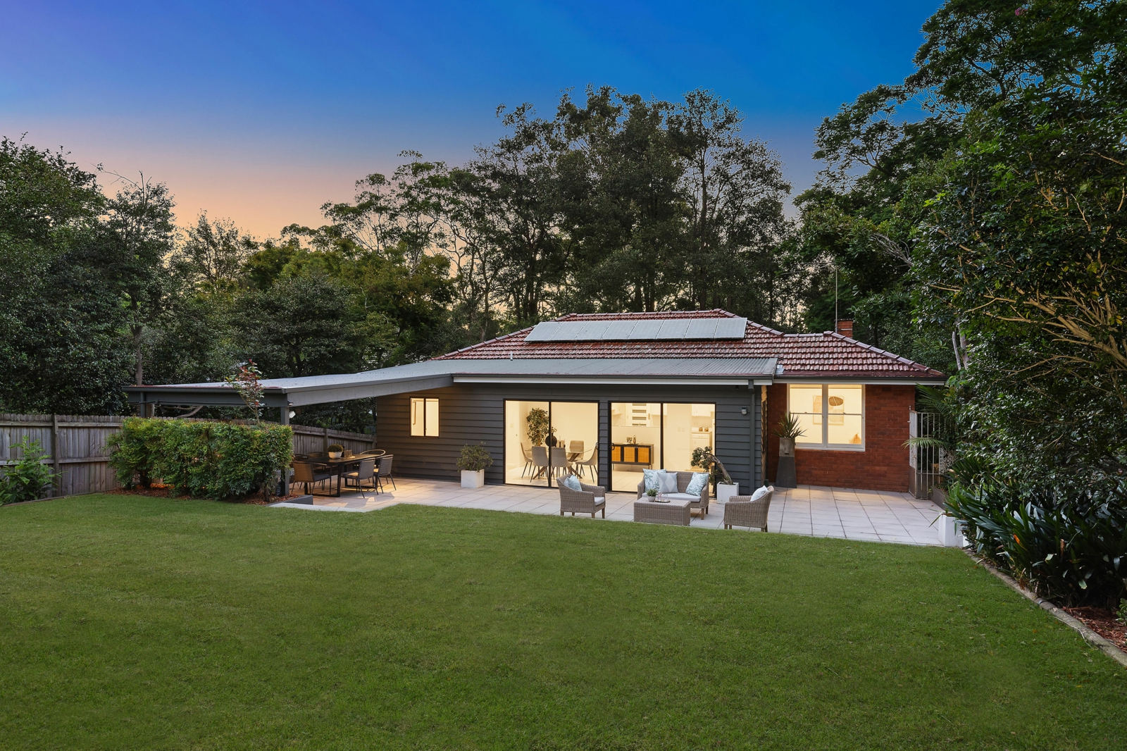 1 Fiona Rd, Beecroft_Backyard Dusk.jpg