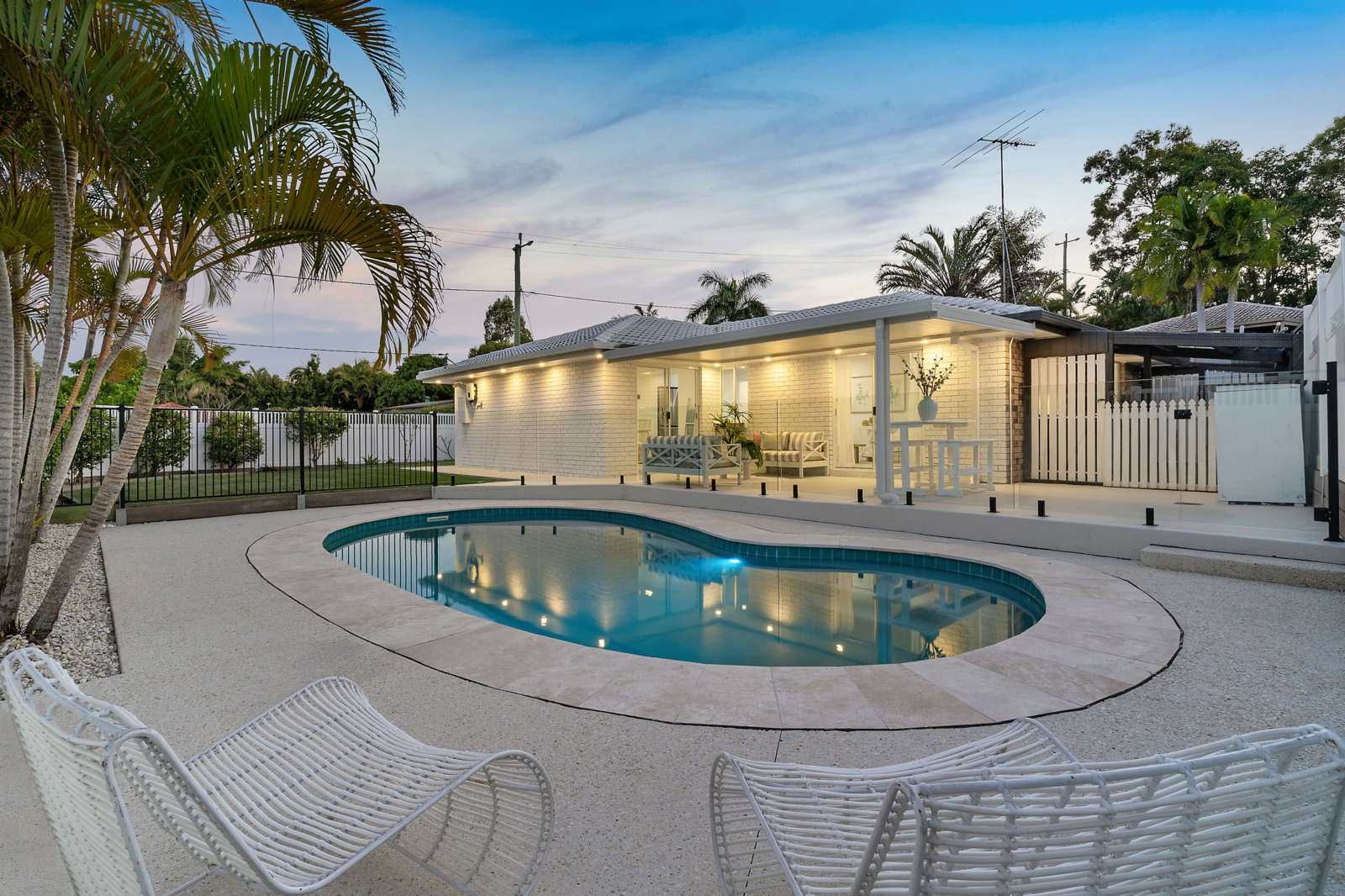 Pool and Rear Facade