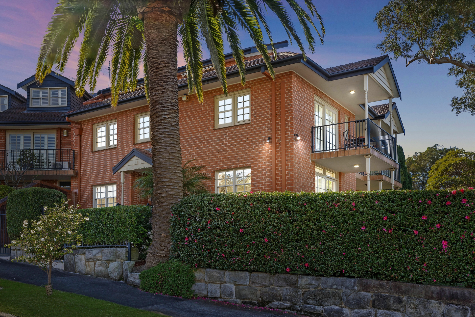 Front of Block Dusk