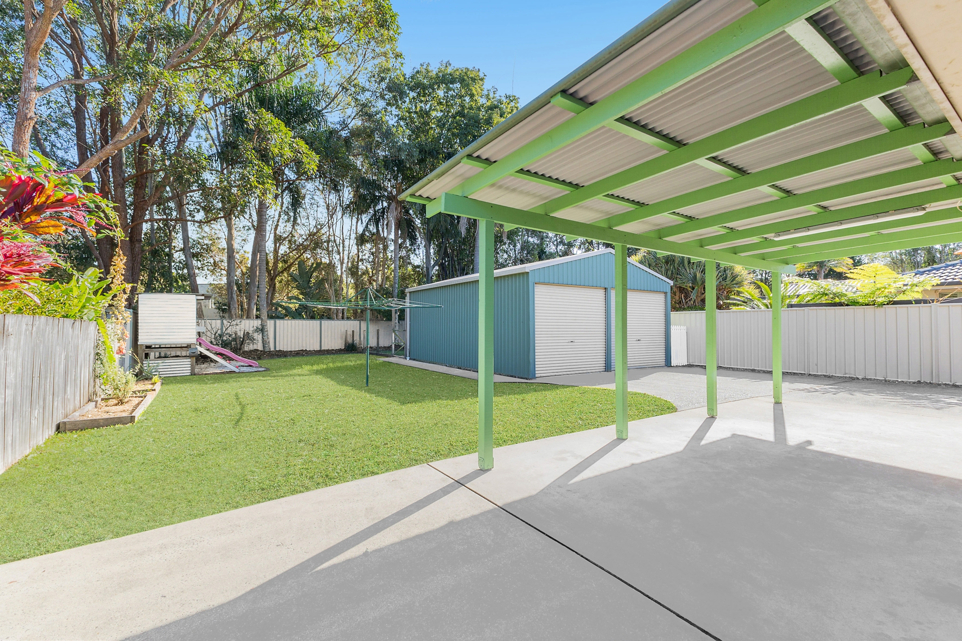 Patio with Backyard