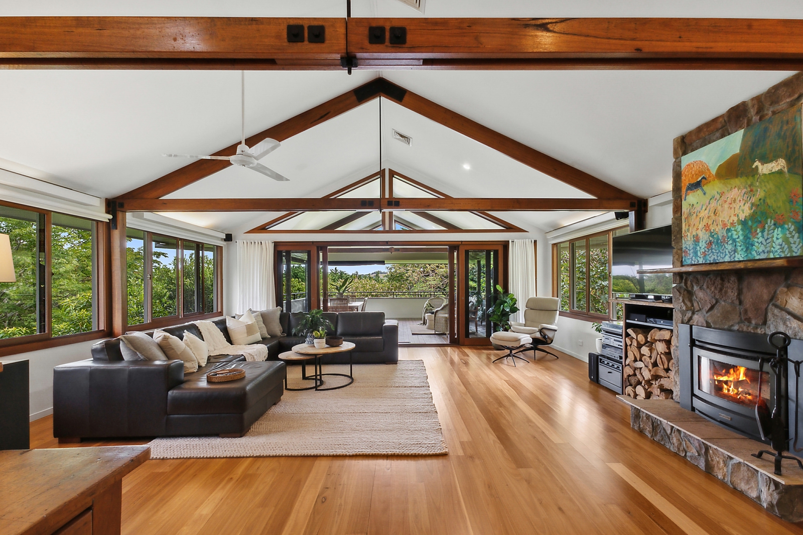 Lounge with Fireplace
