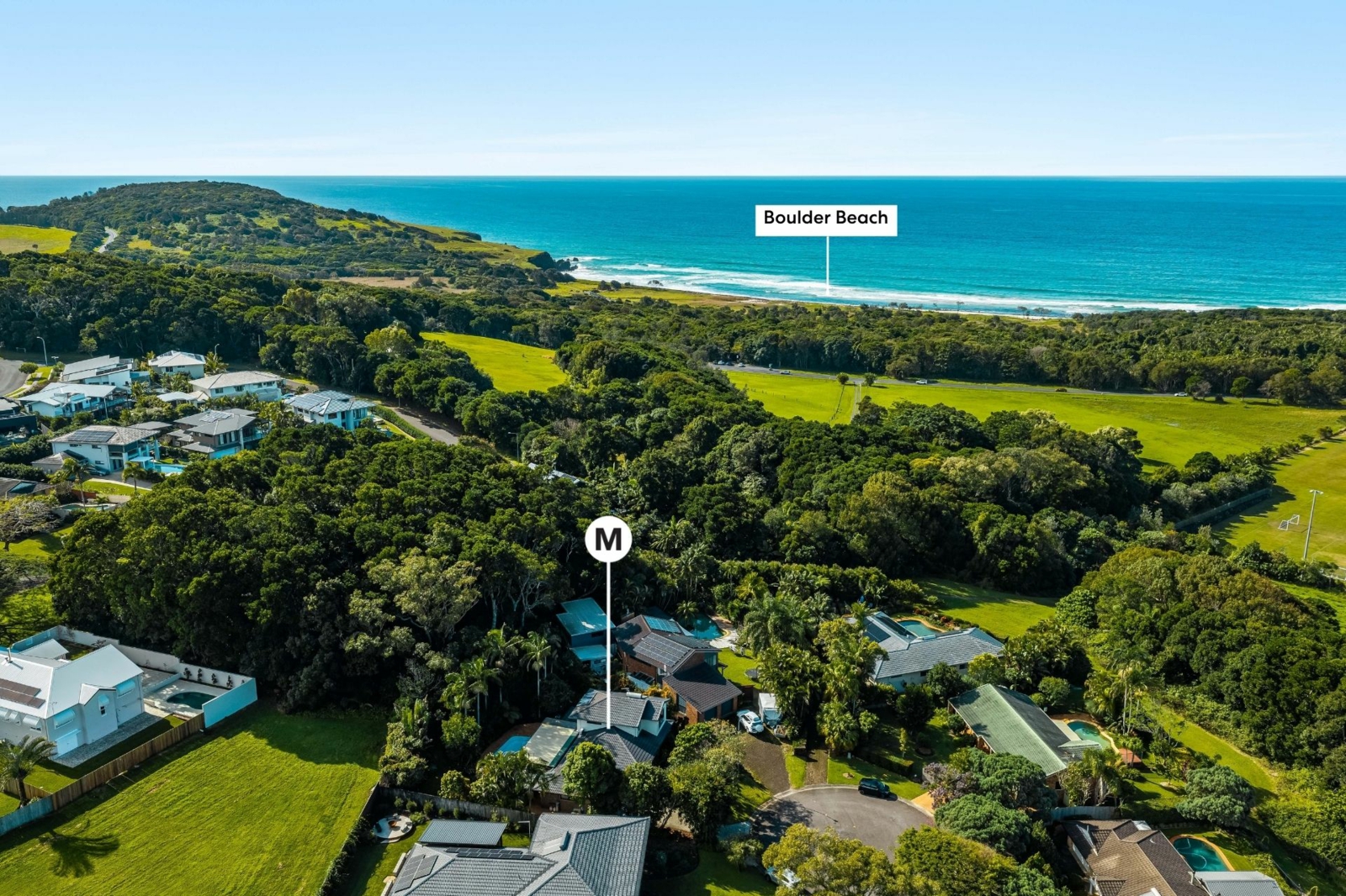 4 Henderson Drive - Aerial Pin - Boulder