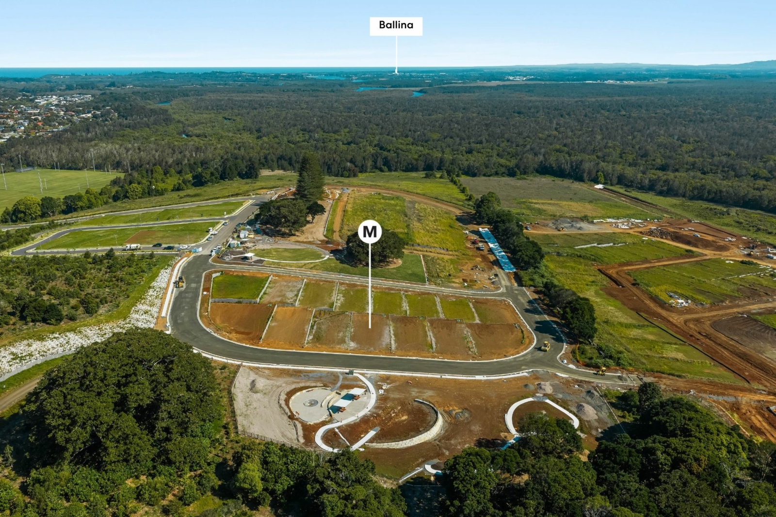 Lot 34,78 Hutley Drive - Aerial Pin - Ba